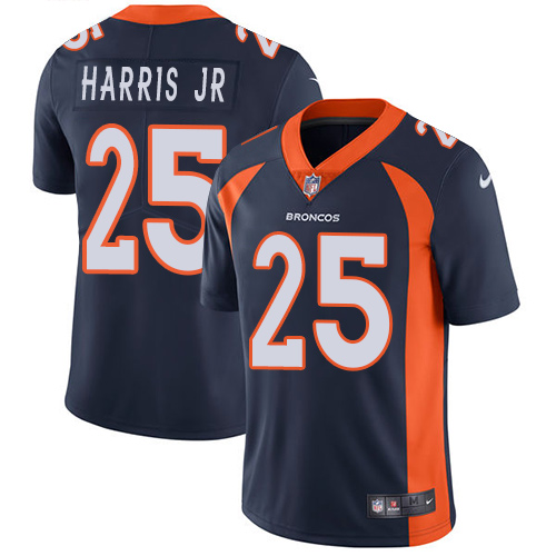 2019 men Denver Broncos 25 Harris Jr blue Nike Vapor Untouchable Limited NFL Jersey